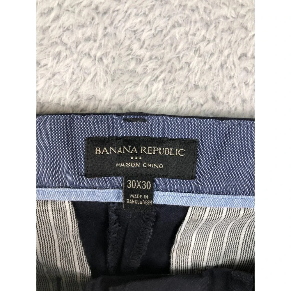 Banana Republic Pants Mens 32x30 (Tag 30x30) Navy Blue Mason Chino